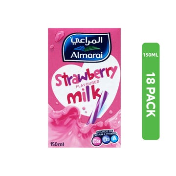 Almarai UHT Nijoom Strawberry Milk Drink 18x150ml