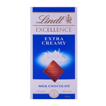 Lindt Excellence Extra Creamy Milk Chocolate 100g - Available at Alosra Online Supermarket