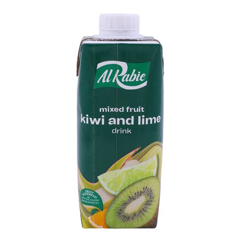 Al Rabie Kiwi & Lime Juice Prisma 330ml - Available at Alosra Online Supermarket