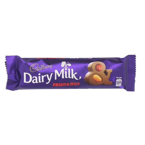 Cadbury Dairy Milk Fruit & Nut 37g - Available at Alosra Online Supermarket