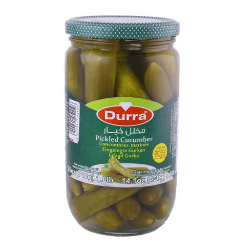 Durra Pickled Cucumbers 500g - Available at Alosra Online Supermarket