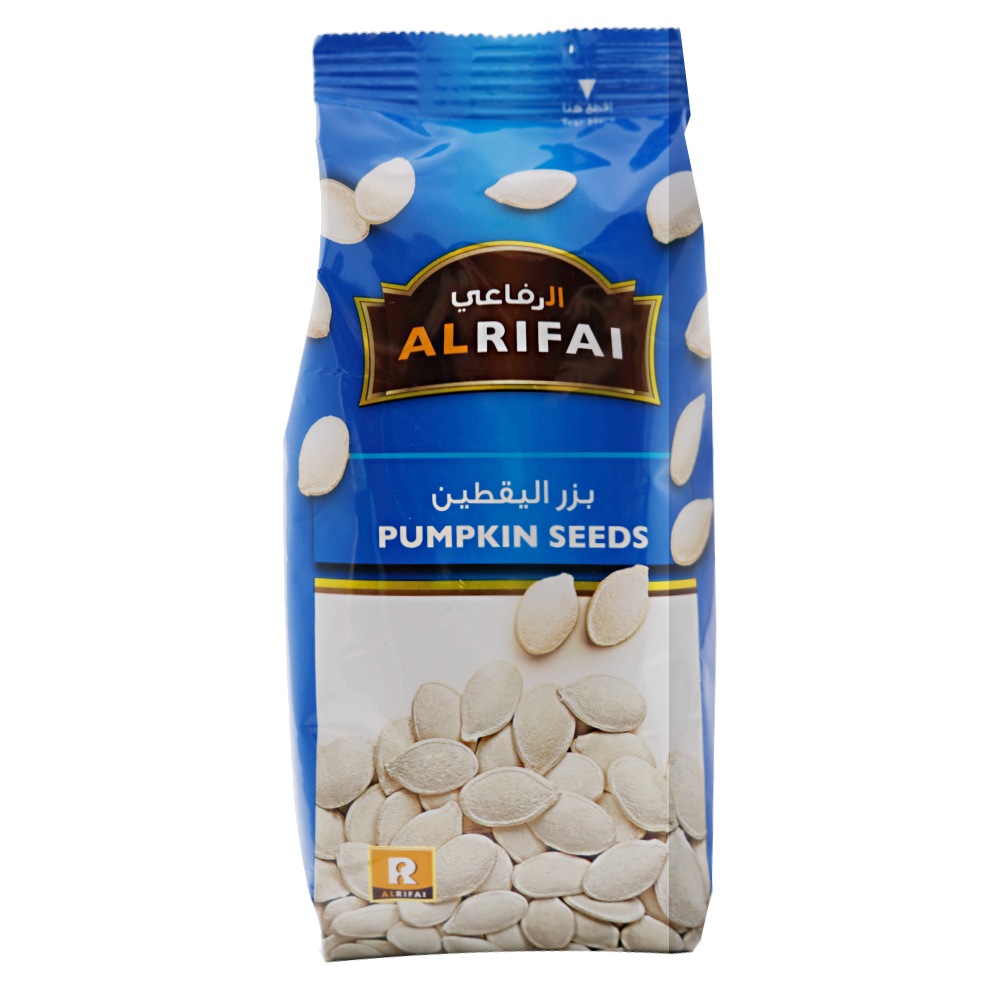 Al Rifai Pumpkin Seeds 140g - Available at Alosra Online Supermarket