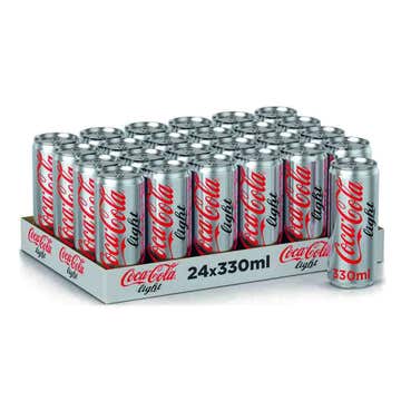Coca-Cola Light Can 330ml [24 Pack] - Available at Alosra Online Supermarket