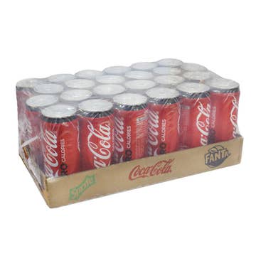 Coca-Cola Zero Calories 355ml [24 Pack] - Available at Alosra Online Supermarket