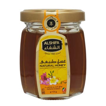 Al Shifa Natural Honey Jar 125g - Available at Alosra Online Supermarket