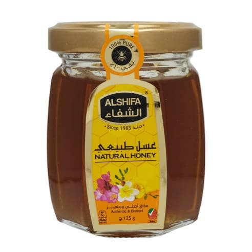 Al Shifa Natural Honey Jar 125g - Available at Alosra Online Supermarket
