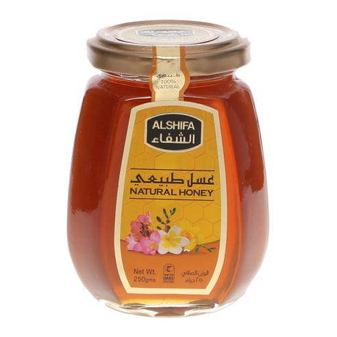 Al Shifa Natural Honey Jar 250g - Available at Alosra Online Supermarket