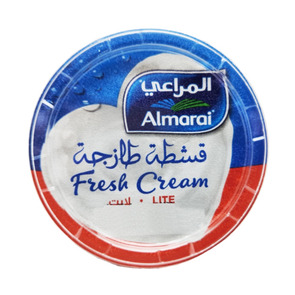 Almarai Fresh Cream Lite 100g - Available at Alosra Online Supermarket