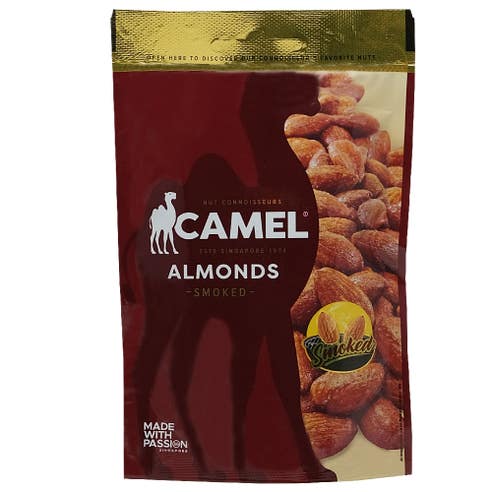 Camel Smoked Almonds 40g - Available at Alosra Online Supermarket