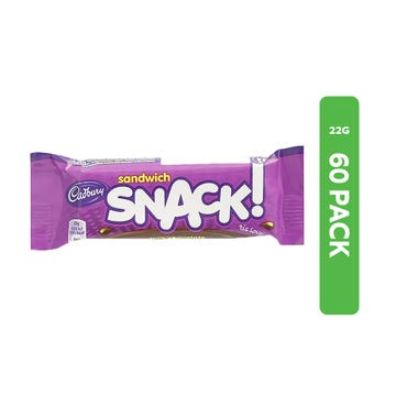 Cadbury Snack Sandwich Chocolate Bar 60x22g