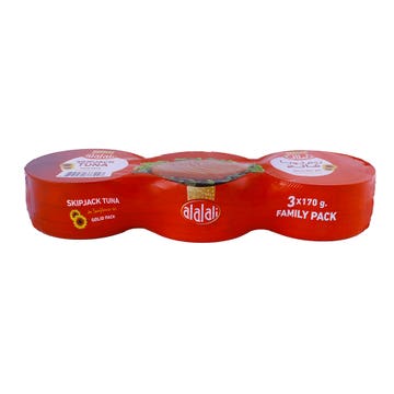 Al Alali Skipjack Tuna Solid in Sunflower Oil 3x170g [Special Offer] - Available at Alosra Online Supermarket