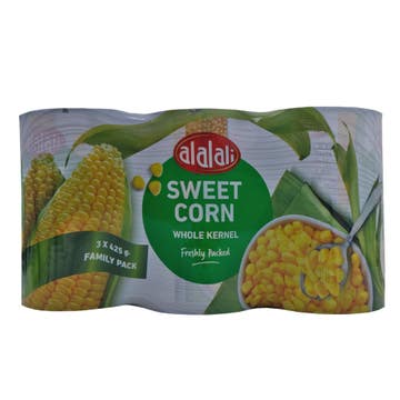 Al Alali Sweet Corn Whole Kernal 3x425g [Special Offer]