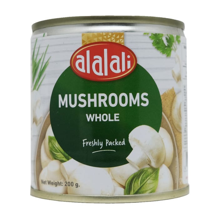 Al Alali Whole Mushroom 200g - Fresh & Flavorful, Ideal for Dishes - Available at Alosra Online Grocery Store.