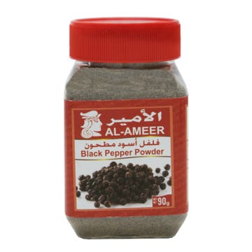Al-Ameer Black Pepper Powder 90g - Available at Alosra Online Supermarket