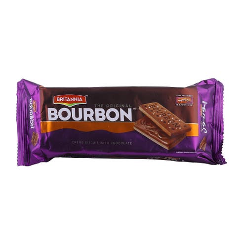 Britannia Bourbon Biscuits 100g - Available at Alosra Online Supermarket