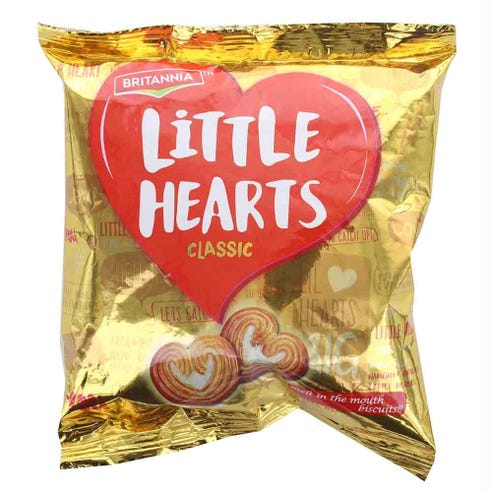 Britannia Little Hearts Biscuits 75g - Available at Alosra Online Supermarket