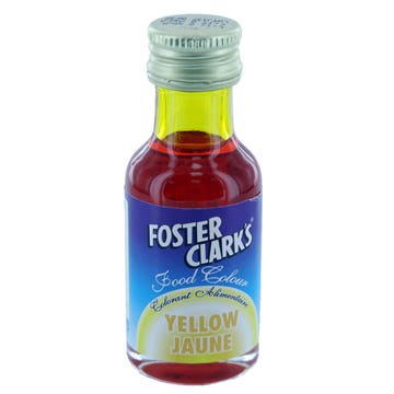 Foster Clark's Yellow Jaune Food Colour 29ml - Available at Alosra Online Supermarket