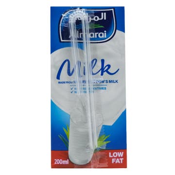 Almarai Low Fat UHT Milk With Added Vitamin 200ml - Available at Alosra Online Supermarket