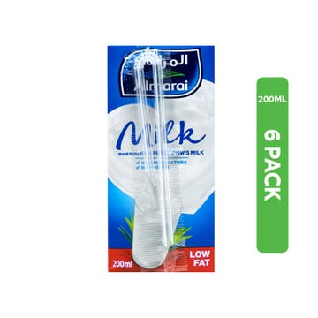 Almarai Long Life Low Fat Milk 6x250ml [6 Pack] - Available at Alosra Online Supermarket