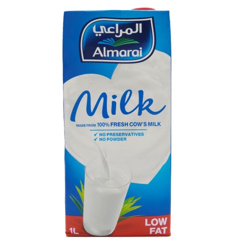Almarai Low Fat Long Life Milk 1L - Available at Alosra Online Supermarket