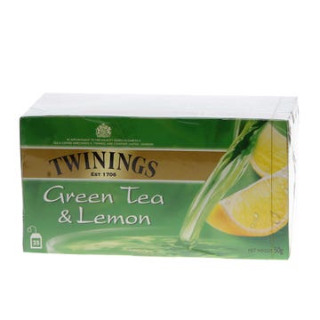 Twinings Green Tea & Lemon 25's - Available at Alosra Online Supermarket