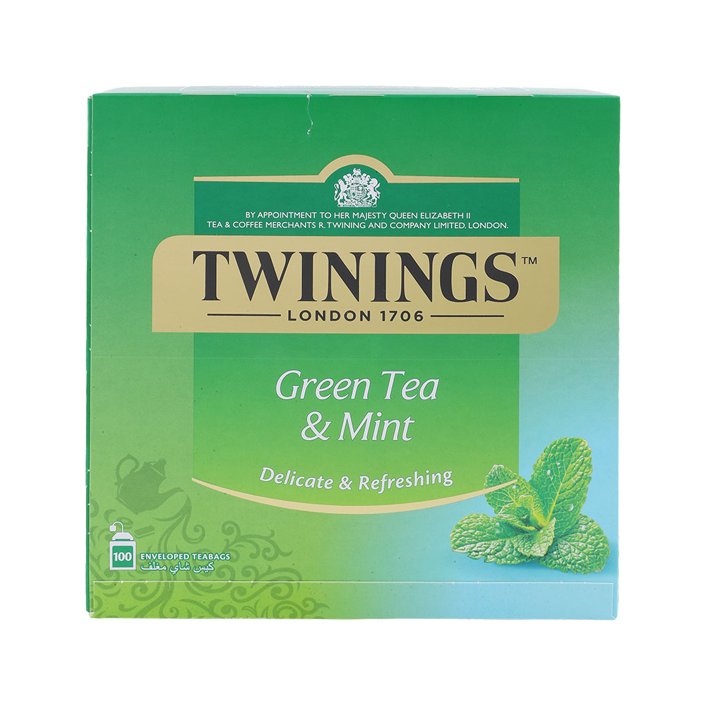 Twinings Green Tea & Mint -100's 200g - Available at Alosra Online Supermarket