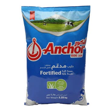 Anchor Fortified Full Cream Milk Powder 2.25kg - Available at Alosra Online Supermarket