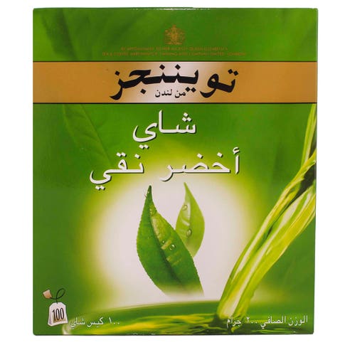 Twinings Pure Green Tea Bags 100's - Available at Alosra Online Supermarket