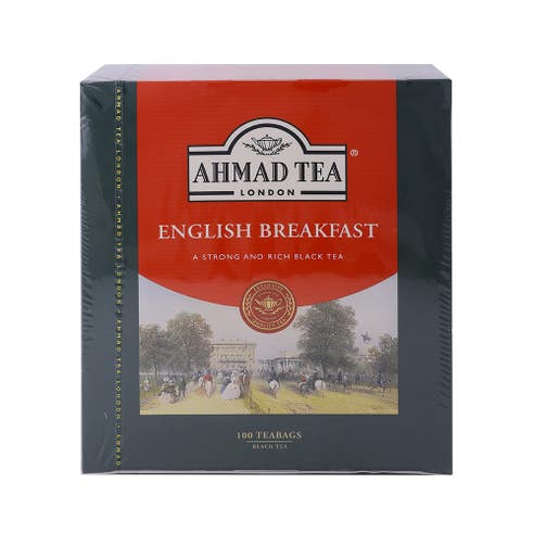 Ahmed Tea English Breakfast 100 Tea Bags - Available at Alosra Online Supermarket