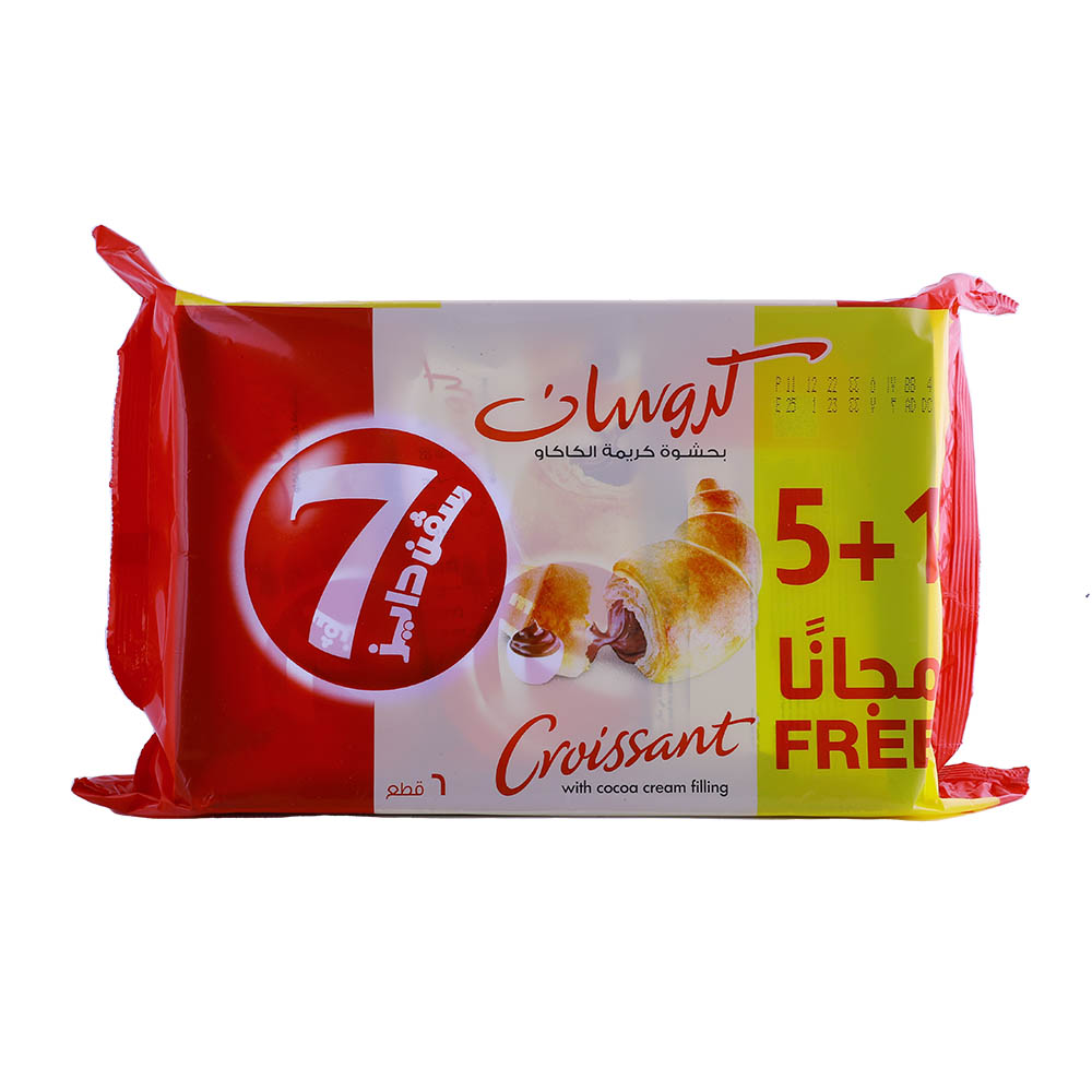 7Days Chocolate Croissant 55g [5+1 Free] [Special Offer] - Available at Alosra Online Supermarket