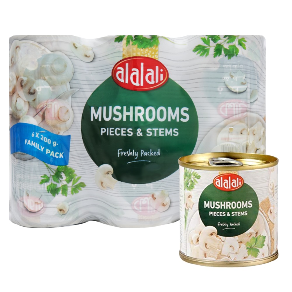 Al Alali Mushroom Pieces & Stems 6x200g [Special Offer] 
