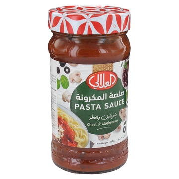 Al Alali Olives & Mushrooms Pasta Sauce 370g - Available at Alosra Online Supermarket