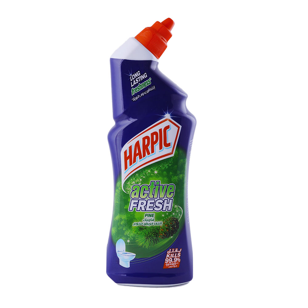 Harpic Active Fresh Pine Toilet Cleaner 750ml - Available at Alosra Online Supermarket