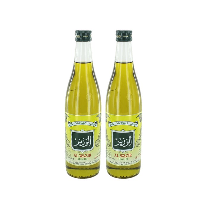 Al Wazir Olive Oil Bottle 500ml - Available at Alosra Online Supermarket