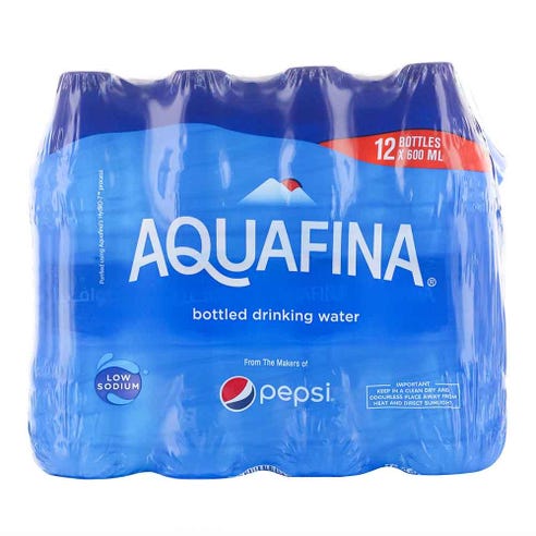Aquafina Water 600ml [12 Pack] - Available at Alosra Online Supermarket
