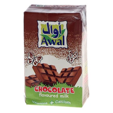 Awal Chocolate Flavour Milk 250ml - Available at Alosra Online Supermarket