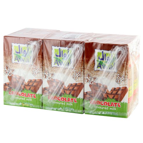 Awal Chocolate Flavour Milk 250ml [6 Pack] - Available at Alosra Online Supermarket