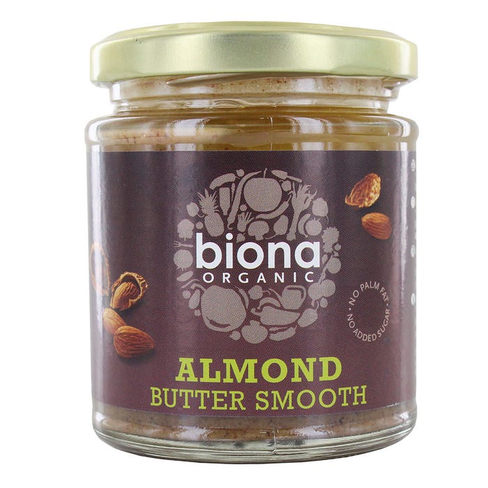 Biona Organic Almond Butter Smooth 170g - Available at Alosra Online Supermarket