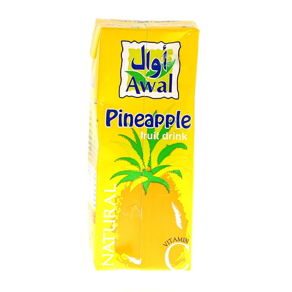 Awal Natural Pineapple Fruit Drink 200ml - Available at Alosra Online Supermarket