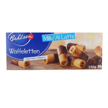 Bahlsen Waffeletten Milk Wafer 100g - Available at Alosra Online Supermarket