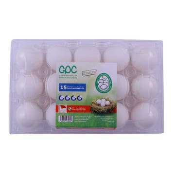 Farm Fresh Bahraini Eggs [15 Pack] - Available at Alosra Online Supermarket