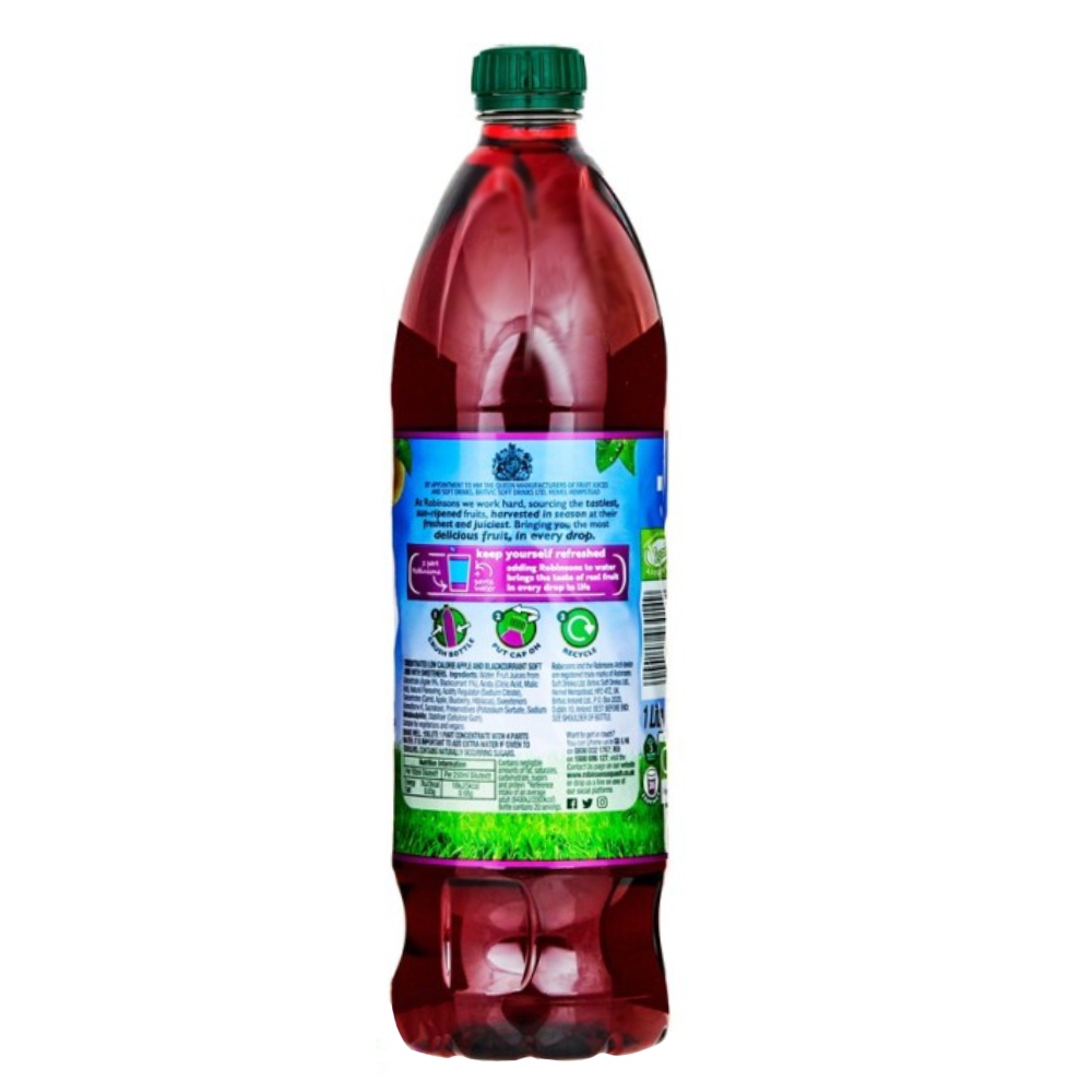 Robinsons Apple & Blackcurrant 1L back image