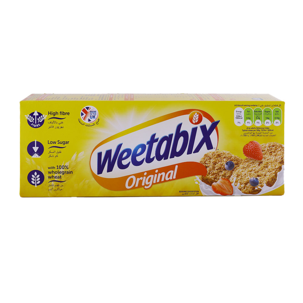 Weetabix Original Whole Wheat Cereal Biscuit 215g - Available at Alosra Online Supermarket