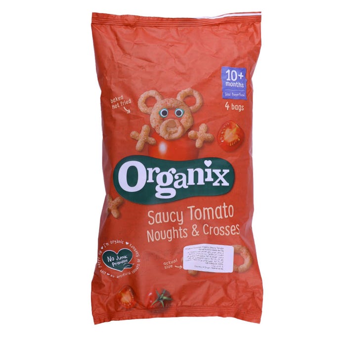 Organix Saucy Tomato Noughts & Crosses 60g - Available at Alosra Online Supermarket