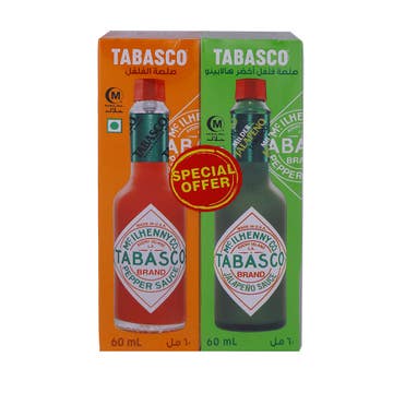 Tabasco Pepper Sauce 60ml + Jalapeno Sauce 60ml [Special Offer]