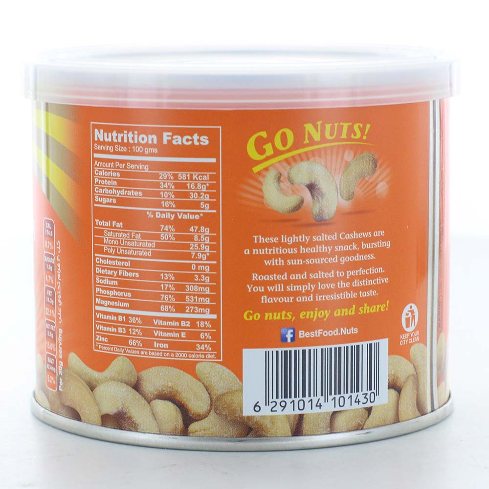Best Cashewnut Can 110g back image