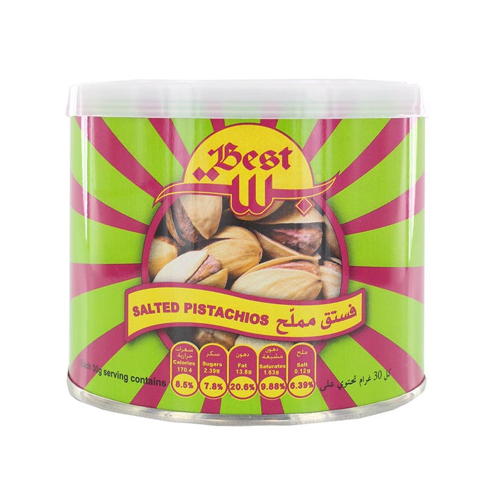 Best Salted Pistachios Can 110g - Available at Alosra Online Supermarket
