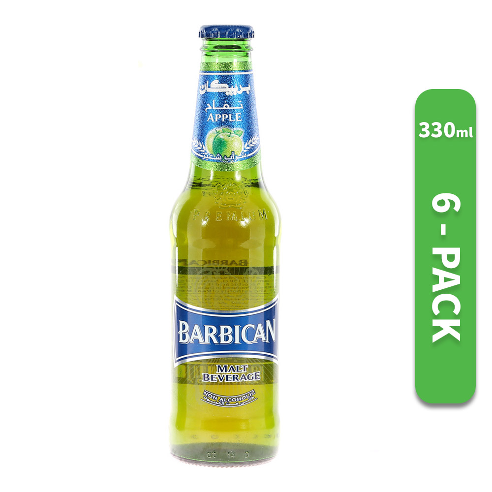 Barbican Apple Malt Drink NRB 330ml [6 Pack] - Available at Alosra Online Supermarket