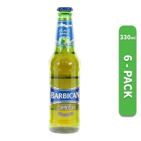 Barbican Apple Malt Drink NRB 330ml [6 Pack] - Available at Alosra Online Supermarket