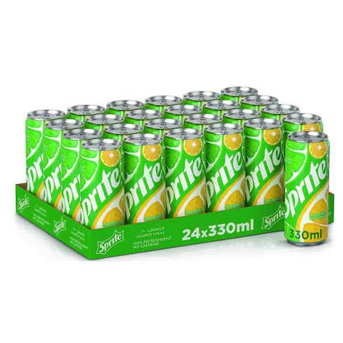 Sprite Soft Drink Can 330ml [24 Pack] - Available at Alosra Online Supermarket